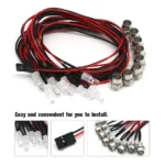 2 / 4 / 6 / 8 Lights 70cm Lenght RC LED Night Headlamps Headlights 3/5mm LED Light for Model Drift Crawler Car For RC Car - Image 11