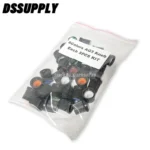 6Value*5PCS=30PCS WH148 AG3 Potentiometer Knob Cap 30PCS White Blue Green Orange Red Yellow 15*15MM Plastic Knobs Kit - Image 3