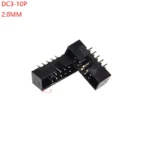10pcs dc3-10p 2.0mm Pitch Male Socket Straight Idc Box Headers Pcb Connector Double Row 2x5pin Dc3 10 Pin 10p Header