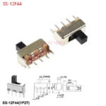 10PCS Slide Switch Micro-power Toggle Switch Single and Double-row Direct-inserted Horizontal Sliding Second Gear Third Gear - Image 18