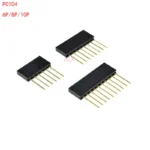 20PCS 6/8/10 PIN Single Row Straight FEMALE PIN HEADER 2.54MM PITCH pin long 11MM Strip Connector Socket 1X6 1x8 1x10 6P/8P/10P