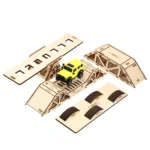 LDARC Desktop Simulation Off-road Obstacle Course for 1/43 RC Model Car Crawler Toy Field - Image 8