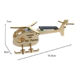 Mini Solar Airplane Helicopter DIY Models & Building Toy Science &Education Model Toy For Children Gift Toy - Image 7
