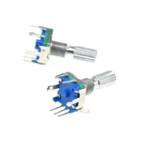 5PCS EC11 360 Degree Rotary Encoder with switch Audio Digital Potentiometer Handle Long 20MM 5PIN push button Coding SWITCH knob - Image 3