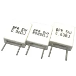 10pcs Non-inductive Ceramic Cement Resistor 5W 0R01 0R015 0R022 0R02 0R025 0R03 0R047 0R05 Ohm 0.01R 0.015R 0.022R 0.02R 0.025R - Image 2