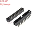 10pcs dc3-40p pitch2.54mm Jtag Isp Male Socket Right Angle Idc Box Headers Pcb Connector Double Row 2x20pin Dc3 40 Pin Header