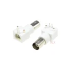 5PCS Q9 4pin BNC FEMALE socket right angle RF coaxial connector pcb mount 4 pin BNC JACK