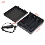 1Pcs AA Battery Box With Switch DC 5.5X2.1MM Plug 1AA/2AA/3AA/4AA 1X/2X/3X/4X Slot Battery Holder Case Diy 5.5*2.1 - Image 5