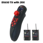 HOTRC DS-650 6CH 2.4G Radio System Transmitter Color Screen Remote Controller w/ F-06A Receiver for RC Boat Car Model DS600 - Image 7
