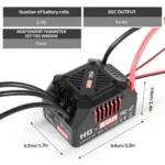 AneegFpv HG 35A 60A 80A Waterproof Sensorless Brushless ESC 2-3S 2-4S for 1/10 1/12 1/14 1/16 RC Car F540 3650 Brushless Motor - Image 34