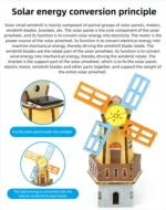 DIY Solar Windmill Science DIY Physics Educational Toy Kit for Kid Model 2 in 1 Solar Power Technology Experiment Gift Idea - Image 8