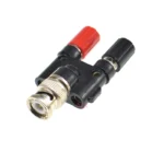 1Pcs BNC male to two dual 4mm Banana binding post jack connector Adapter bnc male to banana female jack - Image 5
