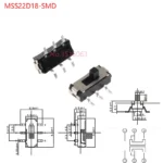 10PCS Slide Switch Micro-power Toggle Switch Single and Double-row Direct-inserted Horizontal Sliding Second Gear Third Gear - Image 6