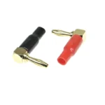 4Pcs Right Angle 90 Degree 4mm Banana Plug Screw L Type for Binding Post Amplifiers Video Speaker Adapter Connector - Image 3