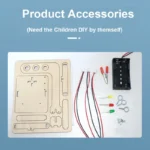 Mini Kids Science Experiment for Children Boys DIY Toys Wooden Traffic Light Led Student Gizmo Learning Education Toys Gift - Image 4