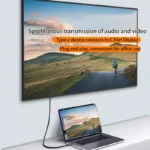 USB3.1 Gen2 full-featured HD output 100W three-dimensional elbow screen projection type-c to type-c Male to Female cable - Image 4