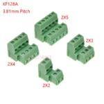 5pcs KF128A 3.81 2p 3p 4p 5p Pcb Universal Screw Terminal Blocks KF128HL DG381A 3.81mm 2Pin 3Pin Connector 2*2 2*3 2*4 2*5