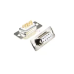 2pcs 3u Gold Plated Solid Pin Db9 Male Female Mount Serial Port Connector Solder Type d-sub Rs232 Com Connectors 9pin Adapter - Image 3
