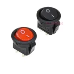 10PCS Red/Black KCD1 2PIN 15mm On/Off Round Boat Rocker Switch DC AC 3A/250V Car Dash Dashboard - Image 2