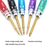 5pcs/set RC Mini 0.9mm 1.27mm 1.3mm 1.5mm 2.0mm Hex Screw Driver Set Titanium Screwdriver for Axial SCX24 1/24 RC Crawler Truck - Image 9