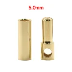 20pcs/lot 2.0mm 3.0mm 3.5mm 4.0mm 5.5mm 6.0mm 8.0MM Gold Bullet Banana Connector plug for ESC Lipo RC battery Plugs (10 pair) - Image 8