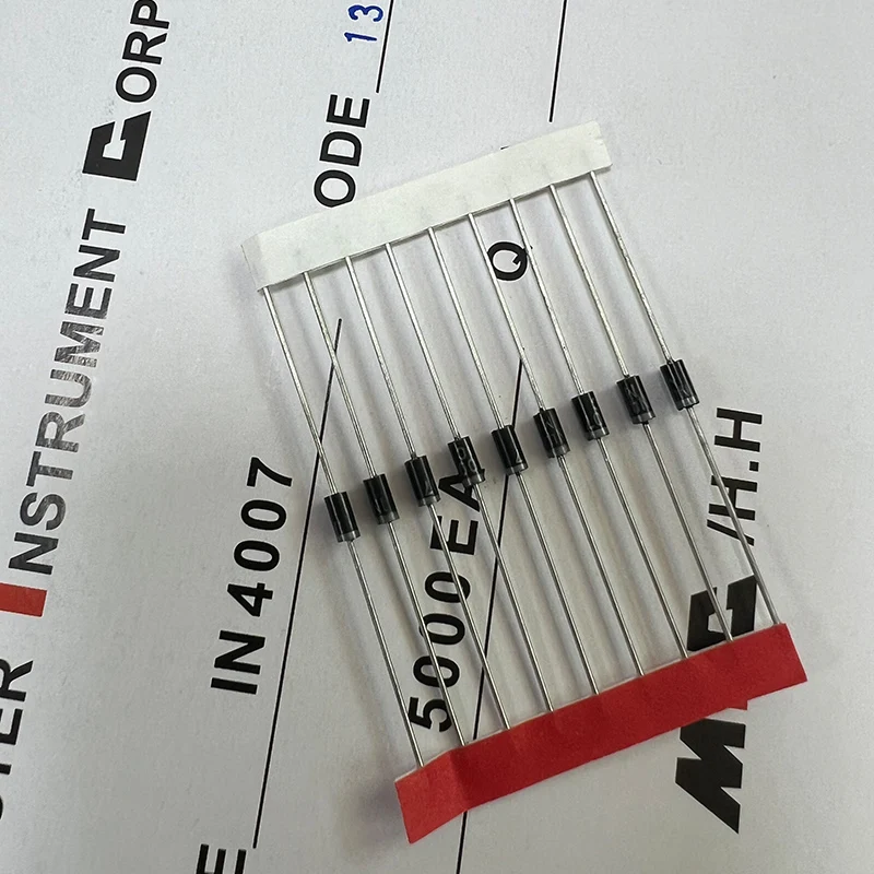 100pcst 1N4007 High Quality Rectifier Diode 1N4005 1N4006 In-line 1A-600v/800v/1000v Package DO-41