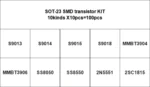 10Value/18Kind SOT23 Transistor KIT SMD MMBT3904 MMBT3906 S9012 S9013 S9014 S9015 S9018 SS8050 SS8550 S8050 S8550 2N5551 2SC1815 - Image 7