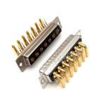 1pcs 24w7 20a Gold Plated Male Female High Current Connector d-sub Adapter Pcb Type 17+7 Plug Jack High Power 24 Position