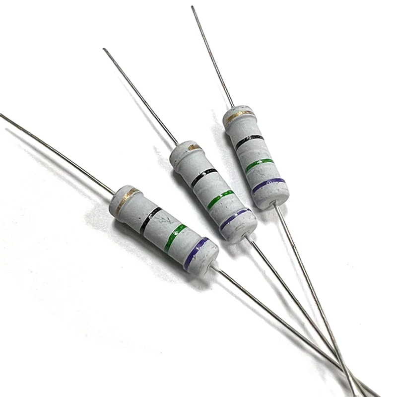 20pcs 2W 5% Carbon Film Resistor 7R5 75R 750R 7K5 75K 750K 7.5 75 750 R K Ohm 7.5Ohm 75Ohm 750Ohm 7.5KOhm 75KOhm 750KOhm