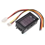 1pcs 0.28" Red Blue Led Digital Voltmeter Ammeter 0.28 Inch Lcd Dc 0-100v 10a dc0-100v Voltage Current Meter Monitor Tester - Image 2