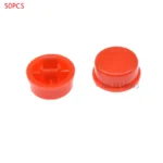 50PCS round Tactile Button caps for B3F-4055 12X12X7.3MM Micro TACT Key SWITCH FOR ARDUINO 12*12*7.3MM 12X12X7.3 SWITCHES - Image 12