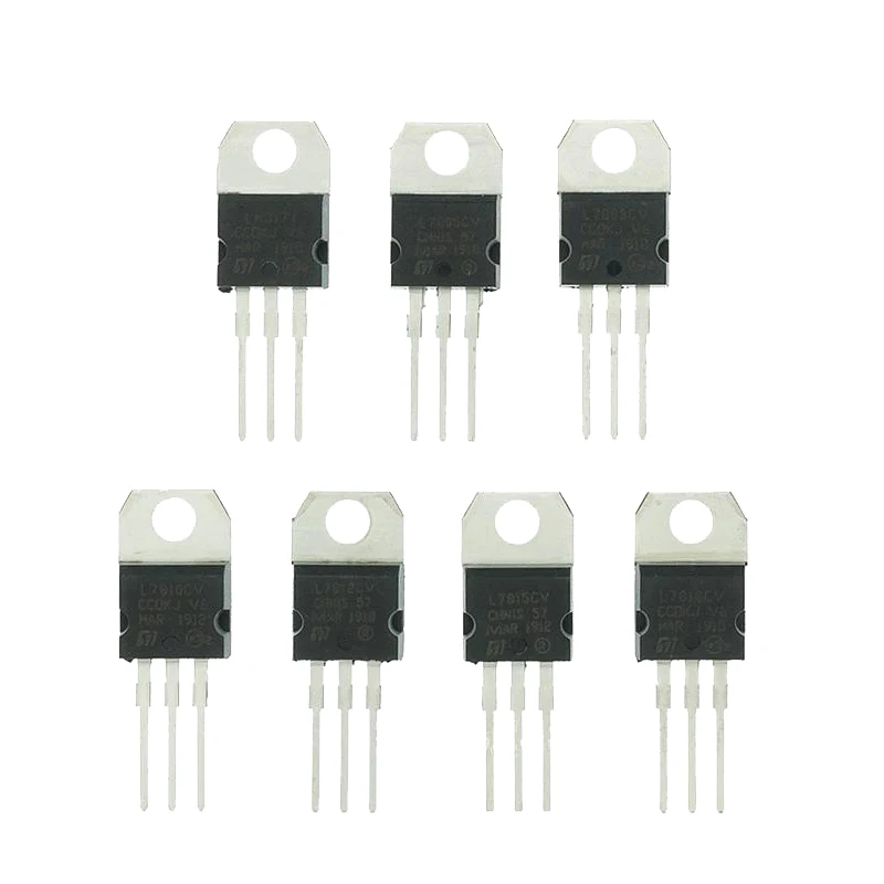 10pcs L7805CV  L7806CV L7808CV L7809CV L7810CV L7812CV L7815CV L7818CV L7824CV L7905 L7908 L7909 L7912 LM317T Transistor TO-220