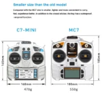 MicroZone MC7 C7 MINI 2.4G Controller Transmitter with MC8RE Receiver Radio System for RC Aircraft Drones Multirotor Helicopters - Image 2