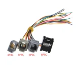 5/10PCS RJ11 RJ12 RJ45 telephone FEMALE SOCKET connector with wire 4P4C 6P4C 6P6C 8P8C female jack connector 616E 623K 616M 641D