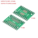 10PCS Adapter PCB Circuit Board Kit SMD QFP LQFP QFN FQFP Turn To DIP SOP MSOP SSOP TSSOP SOT23 8 10 14 16 20 24 28 SMT To DIP - Image 6