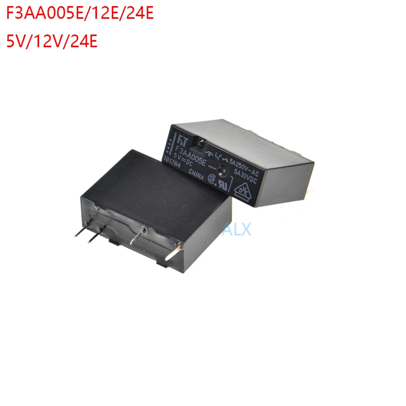 5pcs F3aa005e F3aa012e F3aa024e F3aa005 F3aa012 F3aa024 Power Relay 5vdc 12vdc 24vdc 5a 4pin 5v 12v 24v Dc5v Dc12v Dc24v Realys