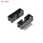 5/10Pcs Right Angle 6/10/20/26/34/40 Pin 2.54mm Pitch Male Socket Idc Box Header Pcb Connector Double Row 10p/20p/40p Dc3 Header - Image 8