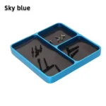 Uangel 98*98*11mm CNC Aluminium Magnetic Screw Tray Nut Gasket Storage Tool for RC Car Boat Airplane Model - Image 8