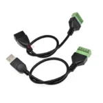 1PCS USB TYPE A Male/Female PLUG TO Screw TERMINAL 5PIN CONNECTOR WITH 25CM WIRE USB ADAPTER USB A TO TERMINAL - Image 2