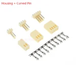 20Sets KF2510-2/3/4/5/6/7/8/9P Pin Connector 2.54mm Pitch Straight Pin Header + Housing + Terminal Curved Needle + Shell - Image 3