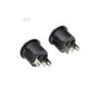 10PCS 15MM 16MM Diameter 3PIN RED black MINI ROUND Push Button rocker Switch ON/OFF   power switches 3A/250V 6A/125V - Image 2