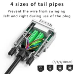 VGA Solderless Joint DB15 /3+9 Locking Type 3 Rows of 15 Needles Male Female Connector Computer Monitor Projector Terminal - Image 3