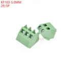 10pcs kf103-5.0-2p/3p Straight Pin Pcb Screw Terminal Block Connector 5.0mm Spacing 3pin 2pin Kf103 5.0 2p 3p kf103-3p kf103-2p