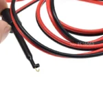 1 Pair 1M 4mm Banana Plug connectors to Hook Clip adapter electric Cable Gold Plated For Multimeter Test Leads wire red black - Image 5