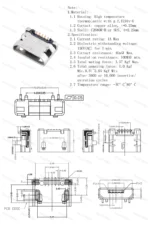 10PCS Micro USB 5pin 5.9mm DIP2 B Type With Curling/Flat Mouth Without Curling Side Female Connector For Mobile Phone Mini USB - Image 6