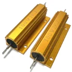 RX24 100W Aluminum Power Metal Shell Case Wirewound Resistor 0.1 0.22 0.3 0.4 0.6 0.8 4 5 6 7 8 9 10 25 40 50 R Ohm K 0.01R-300K - Image 5