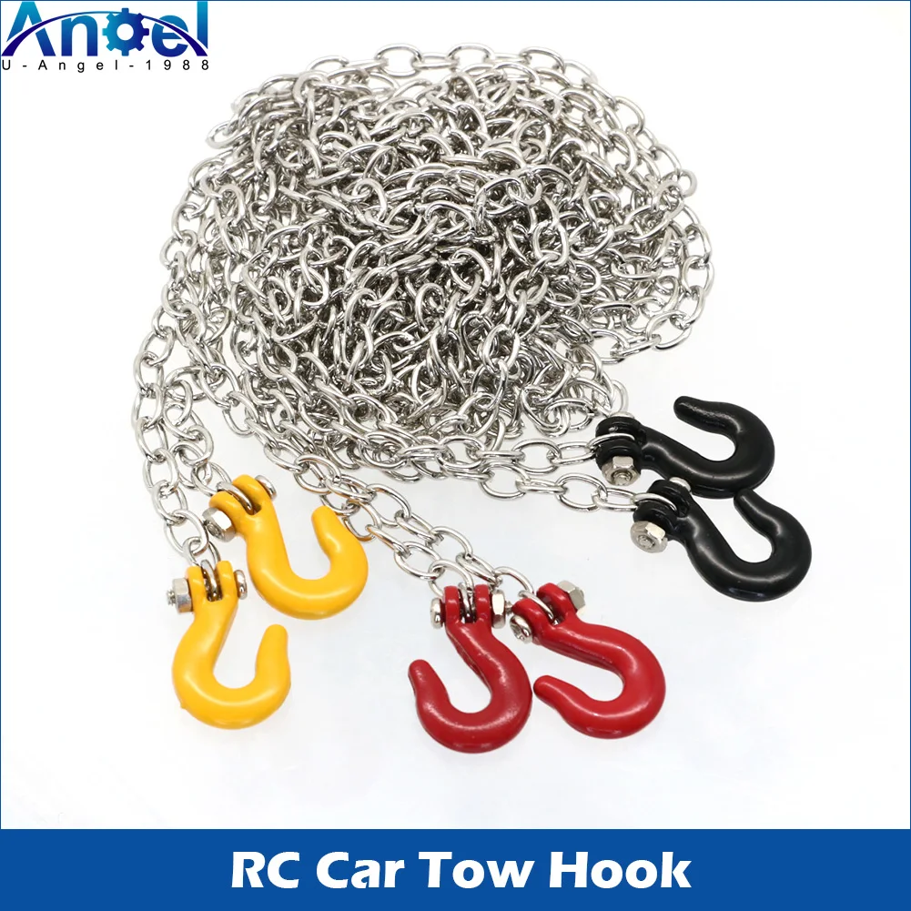 S18dd0ec4089042a7a6be5ef3be5f9e25Q.webp Uangel RC Trailer Decorate Tow Hook Metal Accessories Upgrade for 1:10 RC Crawler Car Car Axial SCX10 Traxxas TRX4 - Image 1