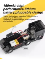 Turbo Racing C50-T 1:76 C50 Remote Control Truck Simulated Vehicle Lights and Horn RTR Version Toy Car - Image 20