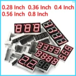 LED Digital Tube Display 0.28/0.36/0.4/0.56/0.8-Inch 1/2/3/4-Bit 7 Segment Common Cathode/Anode Red