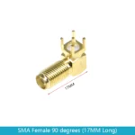 10pcs Sma ke/khd/kwe Rf Adapter Female Jack Connector Right angle/straight Solder Type Antenna Connector Pcb Mount 17mm 20/23 Mm - Image 8